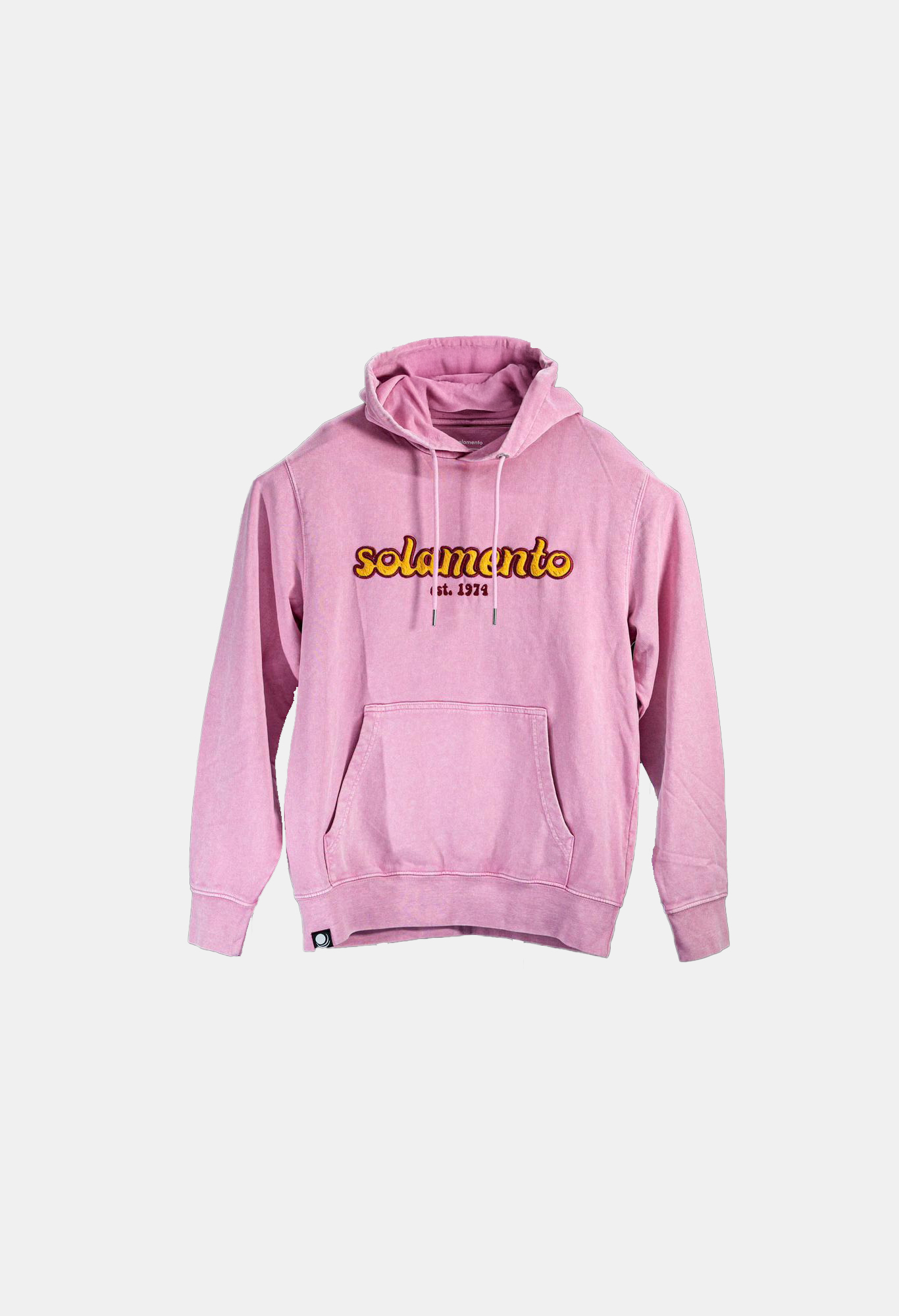 solamento® Hoodie – Vintage-Optik in Rosé mit Statement-Stick